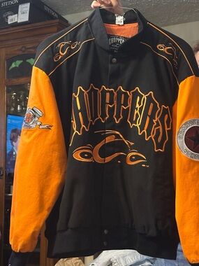 Vintage Orange County Choppers OCC Motorcycle Jacket Like New Biker.